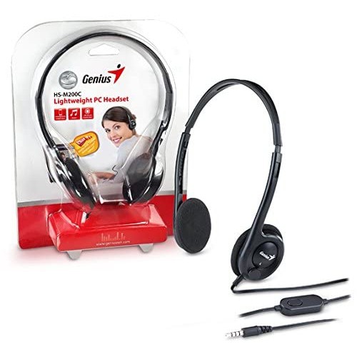 On Ear Multimedia Ακουστικά με Mικροφωνο και Σύνδεση 3.5mm Jack Genius HS-M200C