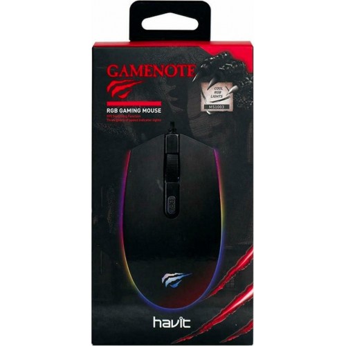 Ενσύρματο Gaming Ποντίκι Μαύρο Havit MS1003 RGB 