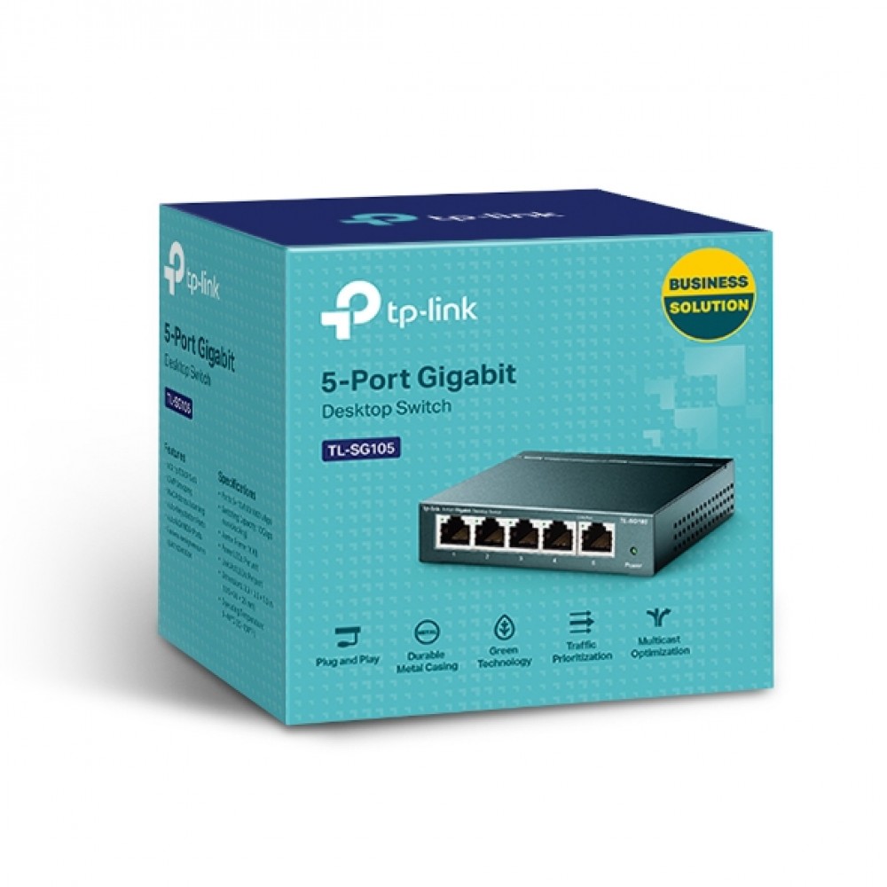 TP-LINK TL-SG105 v3 Unmanaged L2 Switch με 5 Θύρες Gigabit (1Gbps) Ethernet