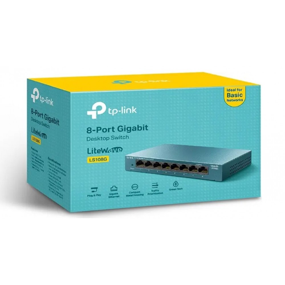 TP-Link LS108G Switch με 8 Θύρες Ethernet 1Gbps
