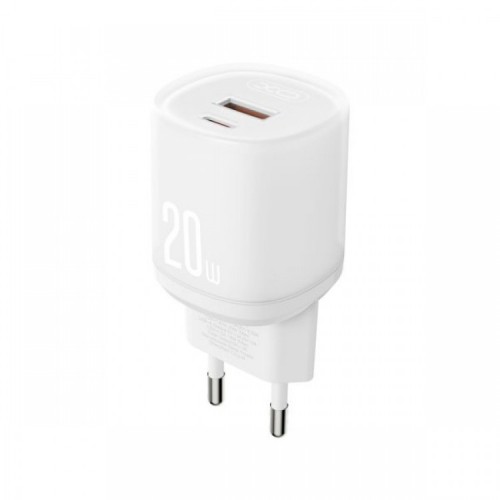 XO L144(EU) PD20W 1USB-A+1USB-C Fast White